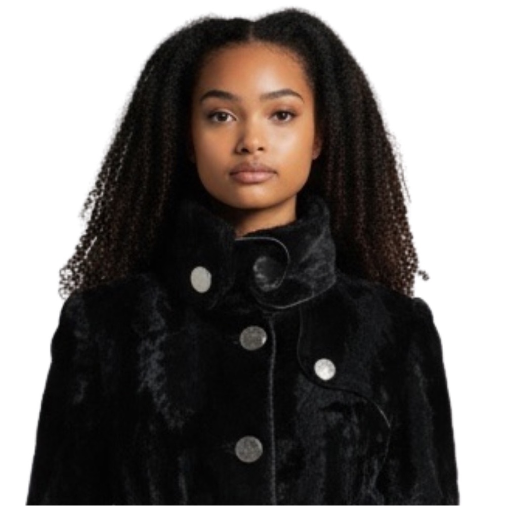 KAREN MILLEN Rare Signature Ponyskin Tailored Buckle Trench Coat - Picture 3 of 16